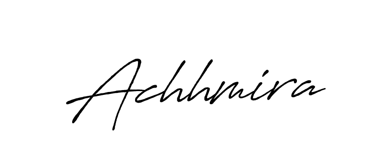 How to make Achhmira signature? Antro_Vectra_Bolder is a professional autograph style. Create handwritten signature for Achhmira name. Achhmira signature style 7 images and pictures png