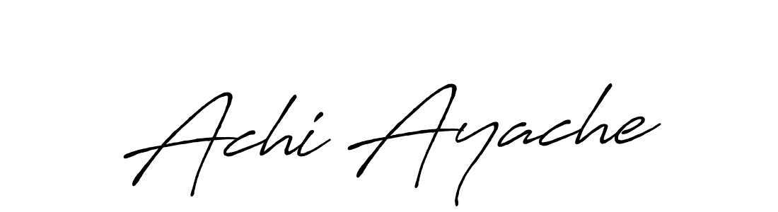 The best way (Antro_Vectra_Bolder) to make a short signature is to pick only two or three words in your name. The name Achi Ayache include a total of six letters. For converting this name. Achi Ayache signature style 7 images and pictures png