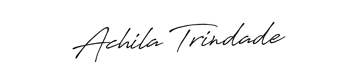 Achila Trindade stylish signature style. Best Handwritten Sign (Antro_Vectra_Bolder) for my name. Handwritten Signature Collection Ideas for my name Achila Trindade. Achila Trindade signature style 7 images and pictures png