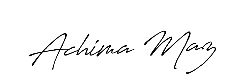 Here are the top 10 professional signature styles for the name Achima Maz. These are the best autograph styles you can use for your name. Achima Maz signature style 7 images and pictures png