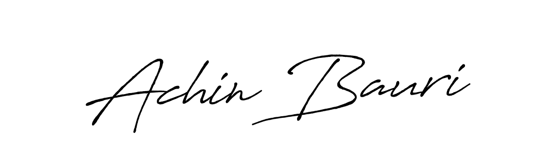 Make a beautiful signature design for name Achin Bauri. Use this online signature maker to create a handwritten signature for free. Achin Bauri signature style 7 images and pictures png