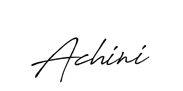 How to make Achini signature? Antro_Vectra_Bolder is a professional autograph style. Create handwritten signature for Achini name. Achini signature style 7 images and pictures png