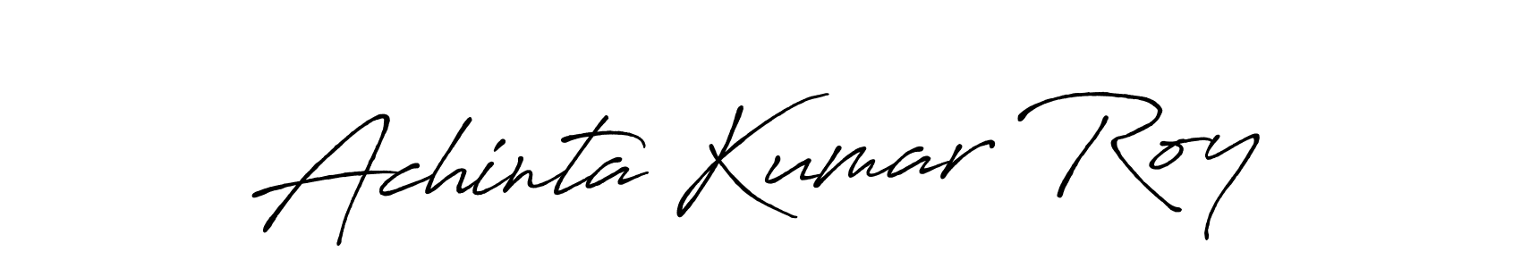 How to make Achinta Kumar Roy signature? Antro_Vectra_Bolder is a professional autograph style. Create handwritten signature for Achinta Kumar Roy name. Achinta Kumar Roy signature style 7 images and pictures png