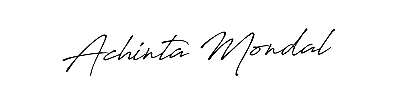 Make a beautiful signature design for name Achinta Mondal. Use this online signature maker to create a handwritten signature for free. Achinta Mondal signature style 7 images and pictures png