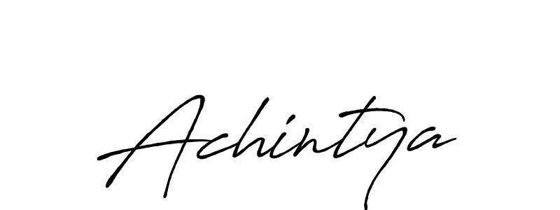 Also we have Achintya name is the best signature style. Create professional handwritten signature collection using Antro_Vectra_Bolder autograph style. Achintya signature style 7 images and pictures png