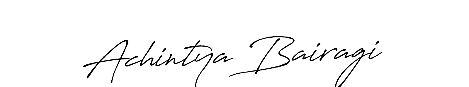 Design your own signature with our free online signature maker. With this signature software, you can create a handwritten (Antro_Vectra_Bolder) signature for name Achintya Bairagi. Achintya Bairagi signature style 7 images and pictures png