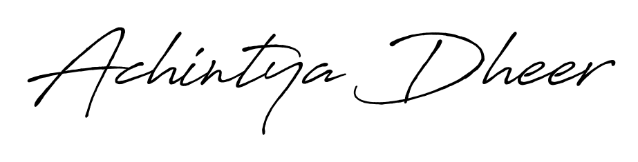Also we have Achintya Dheer name is the best signature style. Create professional handwritten signature collection using Antro_Vectra_Bolder autograph style. Achintya Dheer signature style 7 images and pictures png
