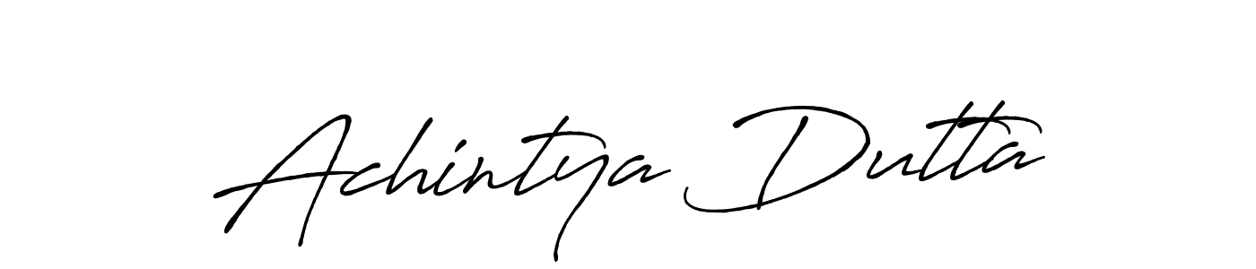 The best way (Antro_Vectra_Bolder) to make a short signature is to pick only two or three words in your name. The name Achintya Dutta include a total of six letters. For converting this name. Achintya Dutta signature style 7 images and pictures png