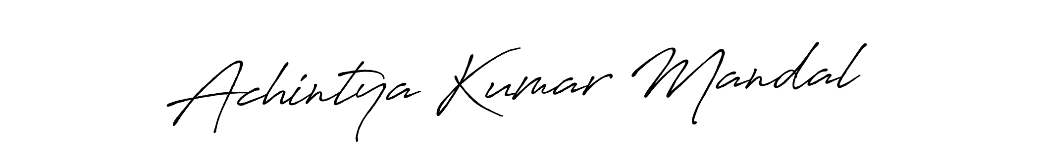 You should practise on your own different ways (Antro_Vectra_Bolder) to write your name (Achintya Kumar Mandal) in signature. don't let someone else do it for you. Achintya Kumar Mandal signature style 7 images and pictures png