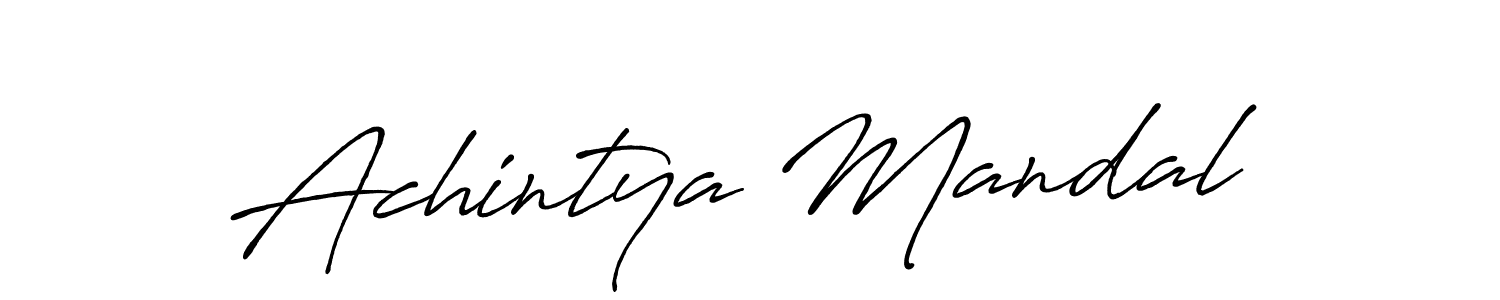 Also we have Achintya Mandal name is the best signature style. Create professional handwritten signature collection using Antro_Vectra_Bolder autograph style. Achintya Mandal signature style 7 images and pictures png