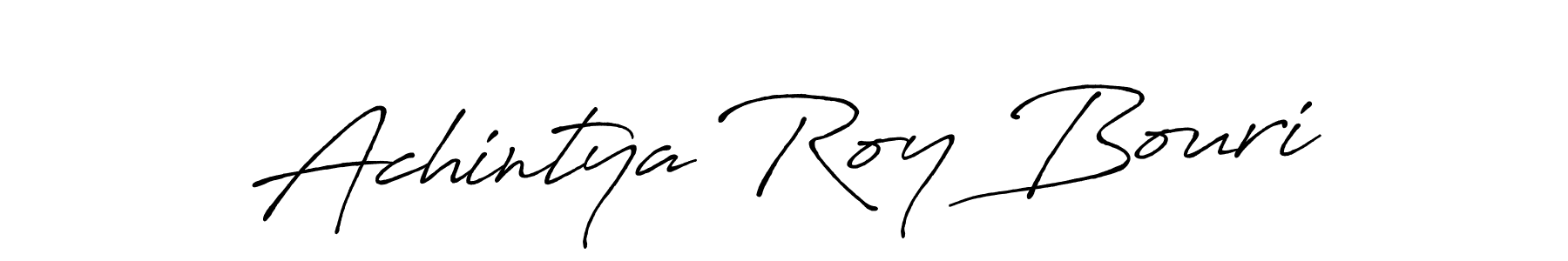 The best way (Antro_Vectra_Bolder) to make a short signature is to pick only two or three words in your name. The name Achintya Roy Bouri include a total of six letters. For converting this name. Achintya Roy Bouri signature style 7 images and pictures png