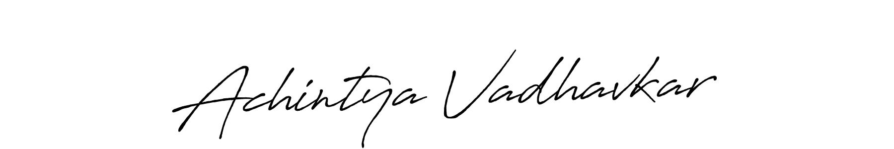 It looks lik you need a new signature style for name Achintya Vadhavkar. Design unique handwritten (Antro_Vectra_Bolder) signature with our free signature maker in just a few clicks. Achintya Vadhavkar signature style 7 images and pictures png