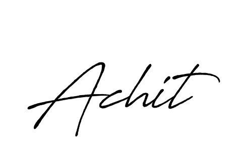 It looks lik you need a new signature style for name Achit. Design unique handwritten (Antro_Vectra_Bolder) signature with our free signature maker in just a few clicks. Achit signature style 7 images and pictures png