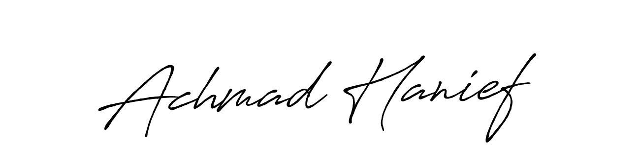 Make a beautiful signature design for name Achmad Hanief. Use this online signature maker to create a handwritten signature for free. Achmad Hanief signature style 7 images and pictures png