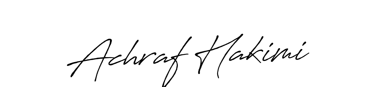 Create a beautiful signature design for name Achraf Hakimi. With this signature (Antro_Vectra_Bolder) fonts, you can make a handwritten signature for free. Achraf Hakimi signature style 7 images and pictures png