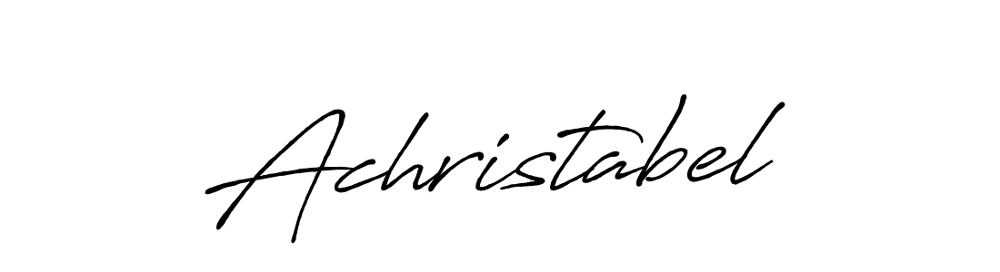 The best way (Antro_Vectra_Bolder) to make a short signature is to pick only two or three words in your name. The name Achristabel include a total of six letters. For converting this name. Achristabel signature style 7 images and pictures png