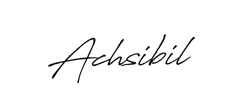 Make a beautiful signature design for name Achsibil. With this signature (Antro_Vectra_Bolder) style, you can create a handwritten signature for free. Achsibil signature style 7 images and pictures png
