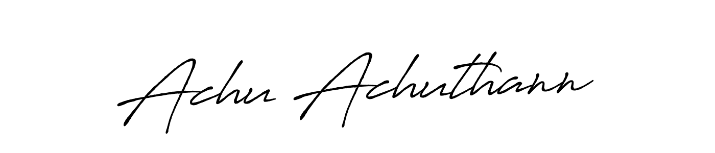 How to Draw Achu Achuthann signature style? Antro_Vectra_Bolder is a latest design signature styles for name Achu Achuthann. Achu Achuthann signature style 7 images and pictures png