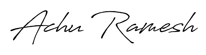 The best way (Antro_Vectra_Bolder) to make a short signature is to pick only two or three words in your name. For converting this name Achu Ramesh. Achu Ramesh signature style 7 images and pictures png