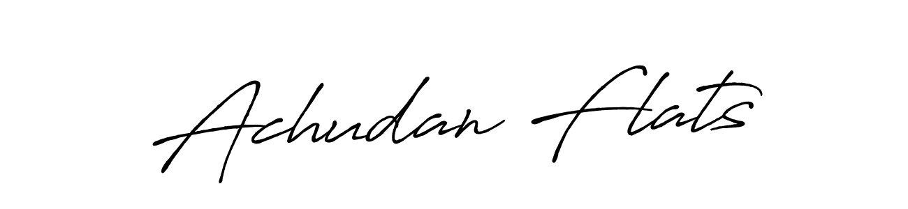 You should practise on your own different ways (Antro_Vectra_Bolder) to write your name (Achudan Flats) in signature. don't let someone else do it for you. Achudan Flats signature style 7 images and pictures png