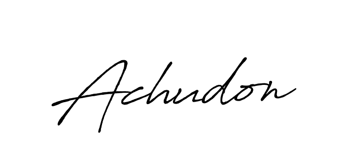 Once you've used our free online signature maker to create your best signature Antro_Vectra_Bolder style, it's time to enjoy all of the benefits that Achudon name signing documents. Achudon signature style 7 images and pictures png
