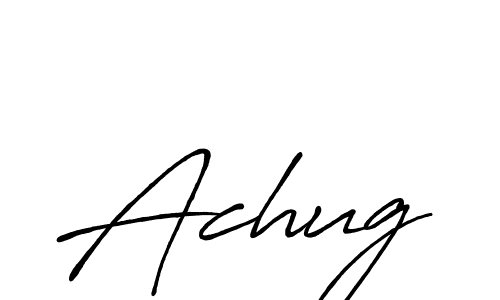 Antro_Vectra_Bolder is a professional signature style that is perfect for those who want to add a touch of class to their signature. It is also a great choice for those who want to make their signature more unique. Get Achug name to fancy signature for free. Achug signature style 7 images and pictures png