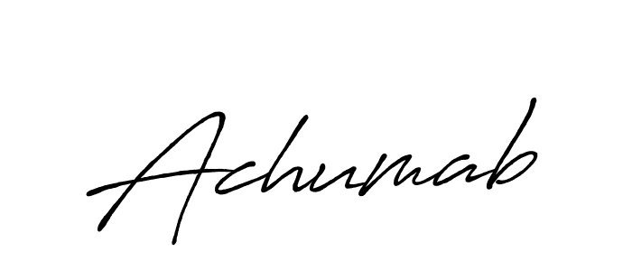 Once you've used our free online signature maker to create your best signature Antro_Vectra_Bolder style, it's time to enjoy all of the benefits that Achumab name signing documents. Achumab signature style 7 images and pictures png