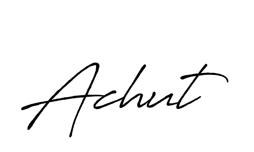 How to Draw Achut signature style? Antro_Vectra_Bolder is a latest design signature styles for name Achut. Achut signature style 7 images and pictures png