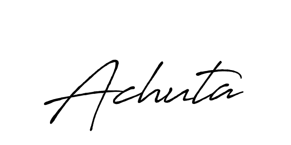Similarly Antro_Vectra_Bolder is the best handwritten signature design. Signature creator online .You can use it as an online autograph creator for name Achuta. Achuta signature style 7 images and pictures png