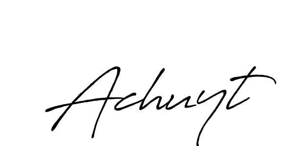 Here are the top 10 professional signature styles for the name Achuyt. These are the best autograph styles you can use for your name. Achuyt signature style 7 images and pictures png