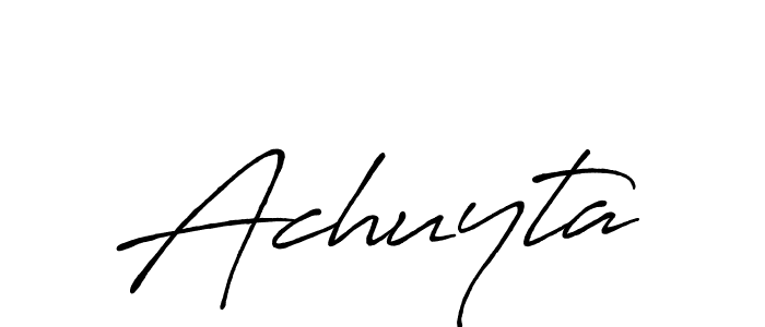 Make a beautiful signature design for name Achuyta. Use this online signature maker to create a handwritten signature for free. Achuyta signature style 7 images and pictures png