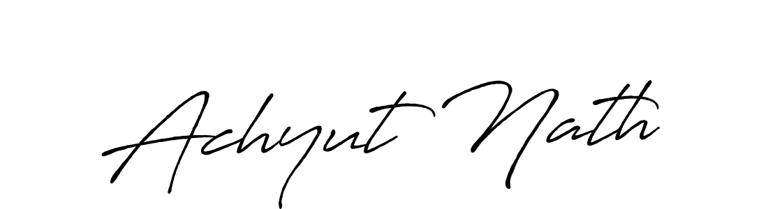 You can use this online signature creator to create a handwritten signature for the name Achyut Nath. This is the best online autograph maker. Achyut Nath signature style 7 images and pictures png