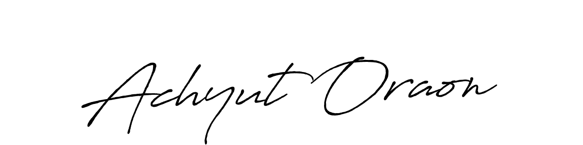 Also You can easily find your signature by using the search form. We will create Achyut Oraon name handwritten signature images for you free of cost using Antro_Vectra_Bolder sign style. Achyut Oraon signature style 7 images and pictures png