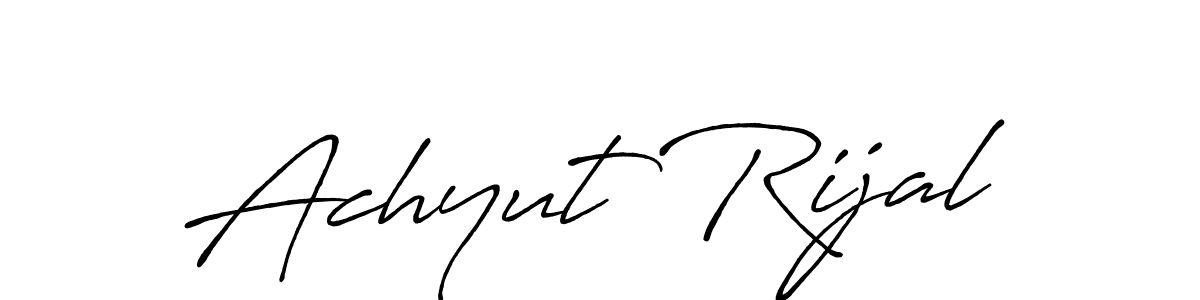 Here are the top 10 professional signature styles for the name Achyut Rijal. These are the best autograph styles you can use for your name. Achyut Rijal signature style 7 images and pictures png