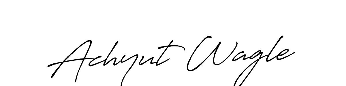 How to Draw Achyut Wagle signature style? Antro_Vectra_Bolder is a latest design signature styles for name Achyut Wagle. Achyut Wagle signature style 7 images and pictures png