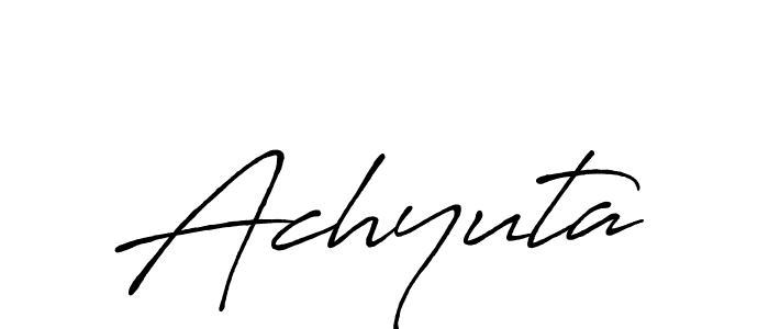 How to make Achyuta name signature. Use Antro_Vectra_Bolder style for creating short signs online. This is the latest handwritten sign. Achyuta signature style 7 images and pictures png