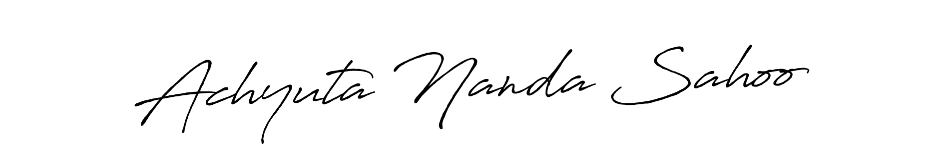 Design your own signature with our free online signature maker. With this signature software, you can create a handwritten (Antro_Vectra_Bolder) signature for name Achyuta Nanda Sahoo. Achyuta Nanda Sahoo signature style 7 images and pictures png