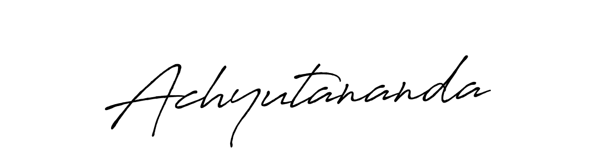 How to make Achyutananda signature? Antro_Vectra_Bolder is a professional autograph style. Create handwritten signature for Achyutananda name. Achyutananda signature style 7 images and pictures png