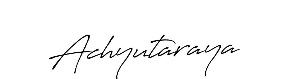 Create a beautiful signature design for name Achyutaraya. With this signature (Antro_Vectra_Bolder) fonts, you can make a handwritten signature for free. Achyutaraya signature style 7 images and pictures png