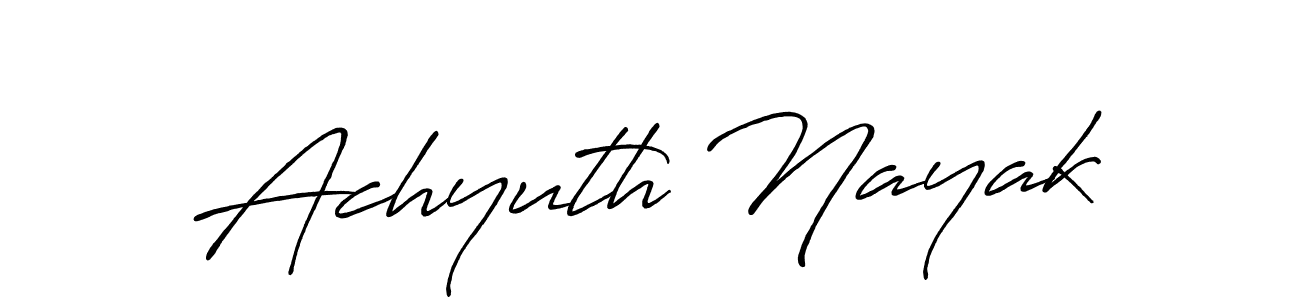 The best way (Antro_Vectra_Bolder) to make a short signature is to pick only two or three words in your name. The name Achyuth Nayak include a total of six letters. For converting this name. Achyuth Nayak signature style 7 images and pictures png
