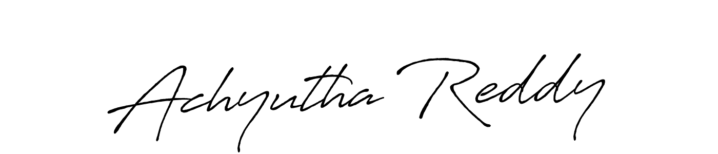 Also we have Achyutha Reddy name is the best signature style. Create professional handwritten signature collection using Antro_Vectra_Bolder autograph style. Achyutha Reddy signature style 7 images and pictures png