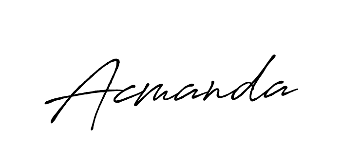 Once you've used our free online signature maker to create your best signature Antro_Vectra_Bolder style, it's time to enjoy all of the benefits that Acmanda name signing documents. Acmanda signature style 7 images and pictures png