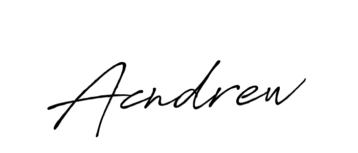 Design your own signature with our free online signature maker. With this signature software, you can create a handwritten (Antro_Vectra_Bolder) signature for name Acndrew. Acndrew signature style 7 images and pictures png