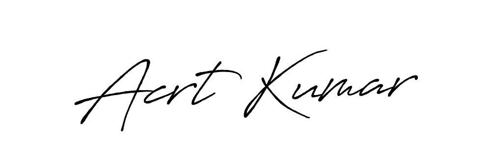 Make a beautiful signature design for name Acrt Kumar. Use this online signature maker to create a handwritten signature for free. Acrt Kumar signature style 7 images and pictures png