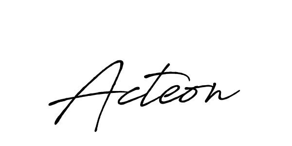 Use a signature maker to create a handwritten signature online. With this signature software, you can design (Antro_Vectra_Bolder) your own signature for name Acteon. Acteon signature style 7 images and pictures png