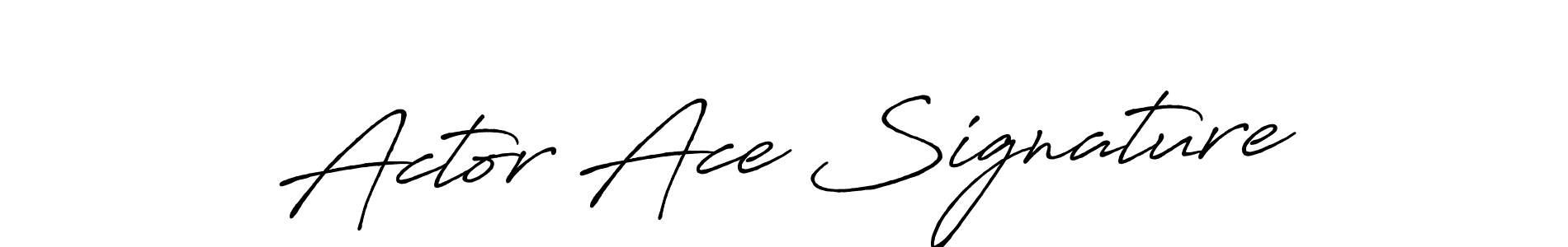 How to make Actor Ace Signature signature? Antro_Vectra_Bolder is a professional autograph style. Create handwritten signature for Actor Ace Signature name. Actor Ace Signature signature style 7 images and pictures png