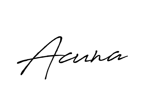Create a beautiful signature design for name Acuna. With this signature (Antro_Vectra_Bolder) fonts, you can make a handwritten signature for free. Acuna signature style 7 images and pictures png