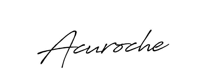 Once you've used our free online signature maker to create your best signature Antro_Vectra_Bolder style, it's time to enjoy all of the benefits that Acuroche name signing documents. Acuroche signature style 7 images and pictures png