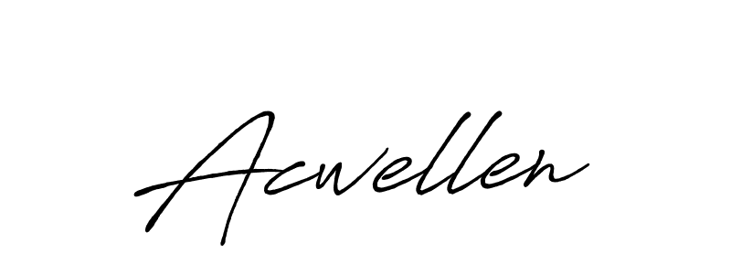 Create a beautiful signature design for name Acwellen. With this signature (Antro_Vectra_Bolder) fonts, you can make a handwritten signature for free. Acwellen signature style 7 images and pictures png