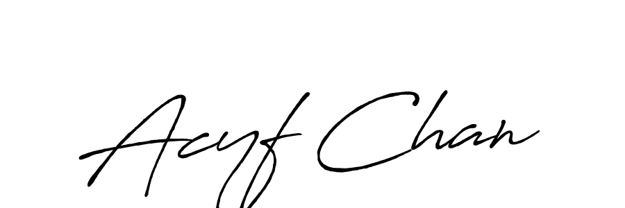 Acyf Chan stylish signature style. Best Handwritten Sign (Antro_Vectra_Bolder) for my name. Handwritten Signature Collection Ideas for my name Acyf Chan. Acyf Chan signature style 7 images and pictures png